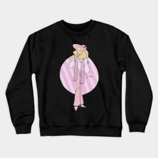 80s Fashion Princess Crewneck Sweatshirt